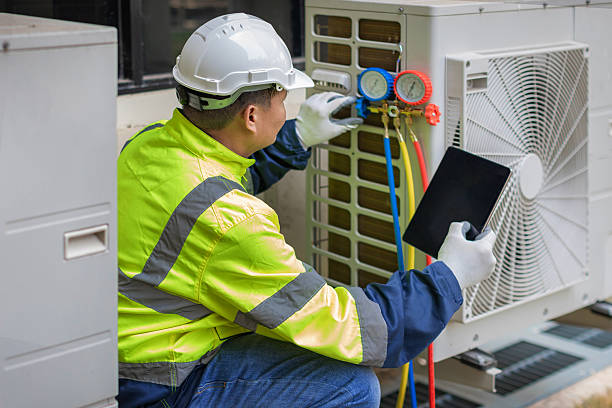 Professional Hvac technician working in Burson, CA